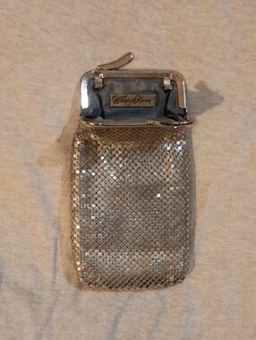 Whiting & Davis Silver-Tone Mesh Change Purse
